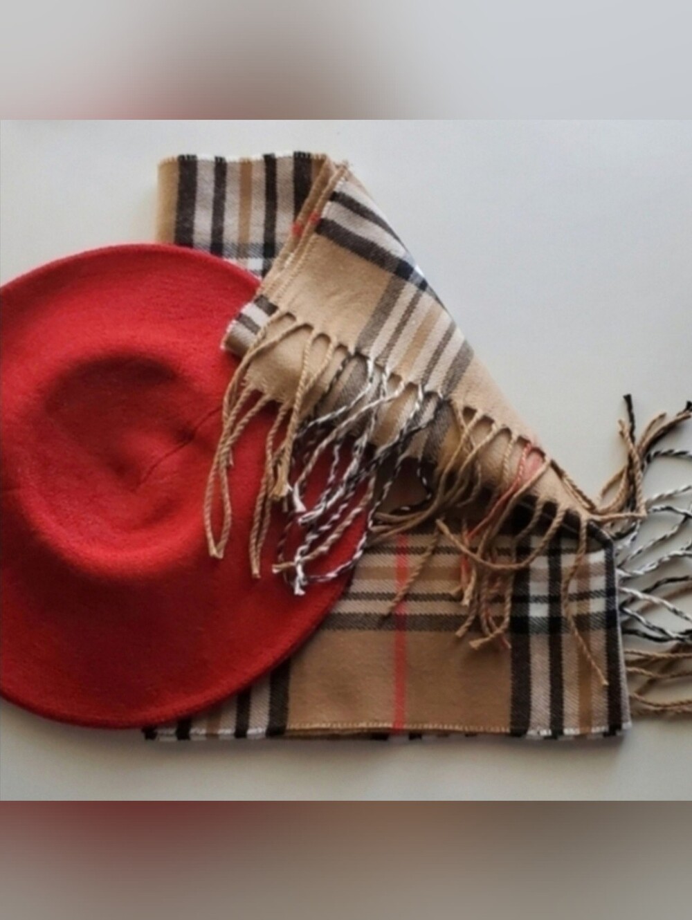 Multicolored Plaid Scarf